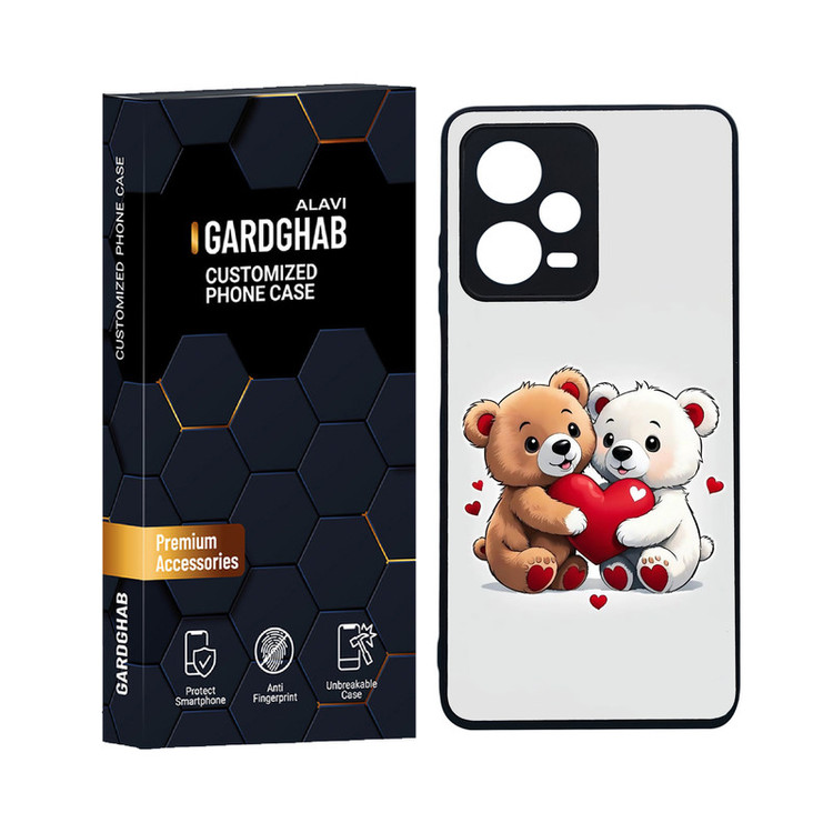 کاور گارد قاب علوی مدل دورژله ای فانتزی مناسب برای گوشی موبایل شیائومی Redmi Note 12 Pro 5G