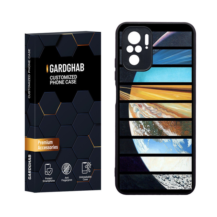 کاور گارد قاب مدل دورژله ای کهکشان مناسب برای گوشی موبایل شیائومی Redmi Note 10 4G / Note 10s / Poco M5s