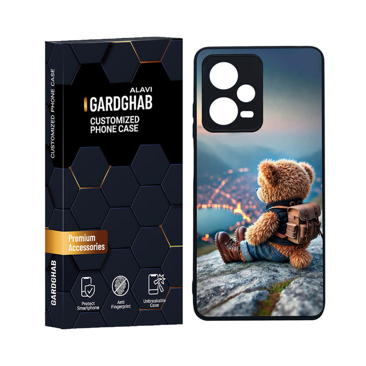 کاور گارد قاب علوی مدل دورژله ای کارتنی و انیمه مناسب برای گوشی موبایل شیائومی Redmi Note 12 Pro 5G