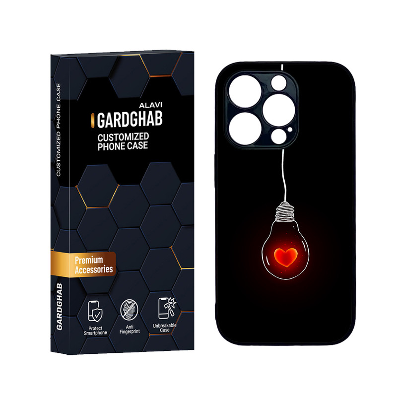 کاور گارد قاب علوی مدل دورژله  عاشقانه مناسب برای گوشی موبایل اپل iPhone 14 Pro Max