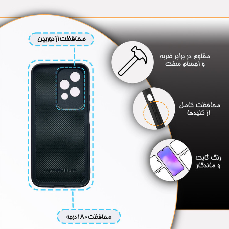 کاور گارد قاب علوی مدل MLG مناسب برای گوشی موبایل آنر 200Lite