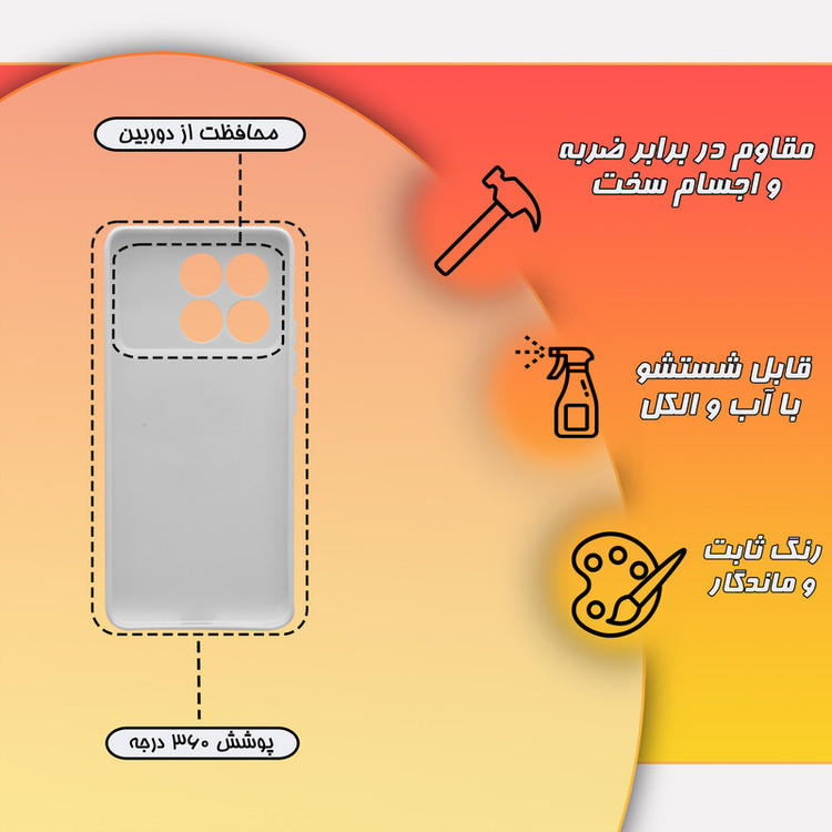 کاور قاب موبایل علوی مدل SML مناسب برای گوشی موبایل شیائومی Poco X6 Pro