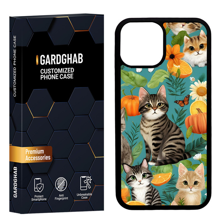 کاور گارد قاب مدل دور ژله ای هنری مناسب برای گوشی موبایل اپل iPhone 13 Mini