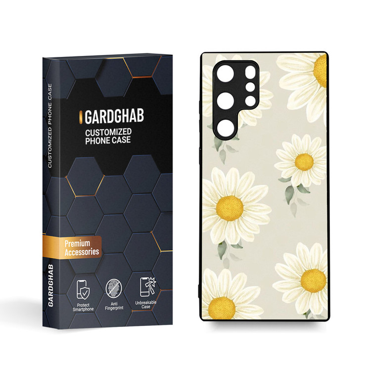 کاور گارد قاب مدل گل مناسب برای گوشی موبایل سامسونگ Galaxy S22 Ultra