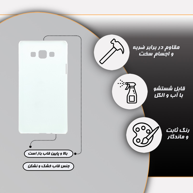 کاور گارد قاب علوی مدل عاشقانه مناسب برای گوشی موبایل سامسونگ Galaxy A7 2015 / A700