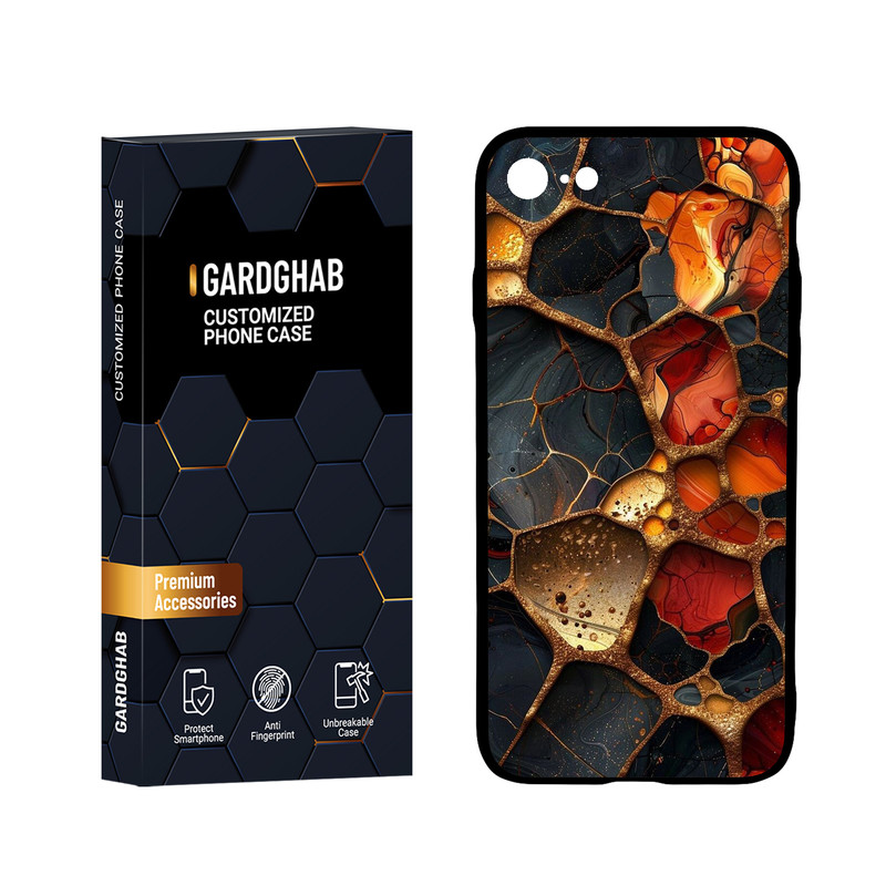 کاور گارد قاب مدل پشت گلس ساده مناسب برای گوشی موبایل اپل iPhone 7 / 8 / SE 2020 / SE 2022