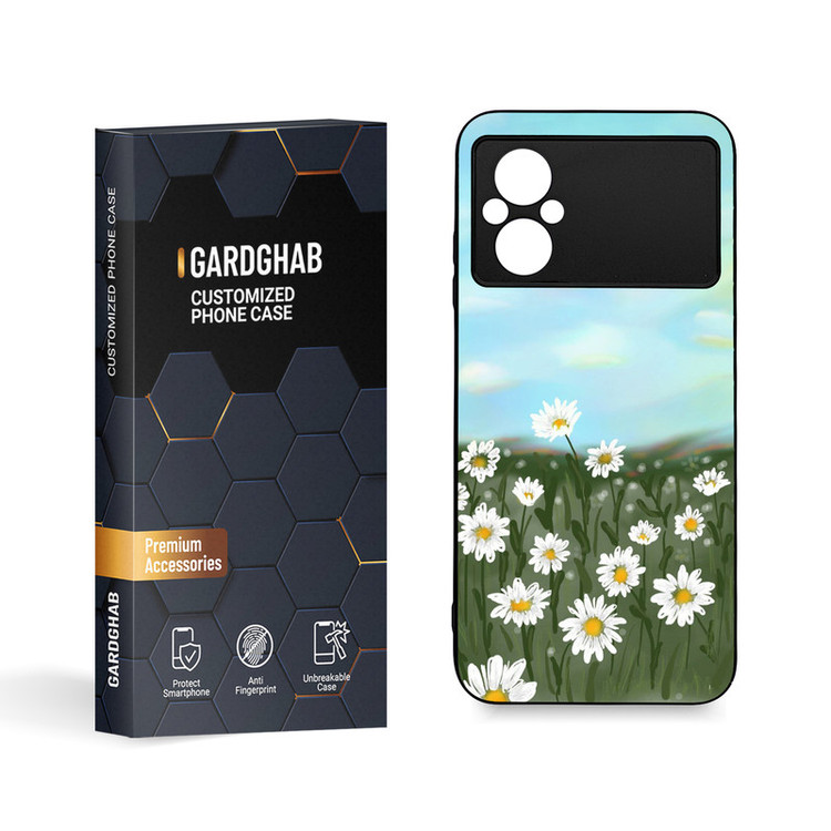 کاور گارد قاب مدل گل مناسب برای گوشی موبایل شیائومی Poco M4 5G / M5 4G
