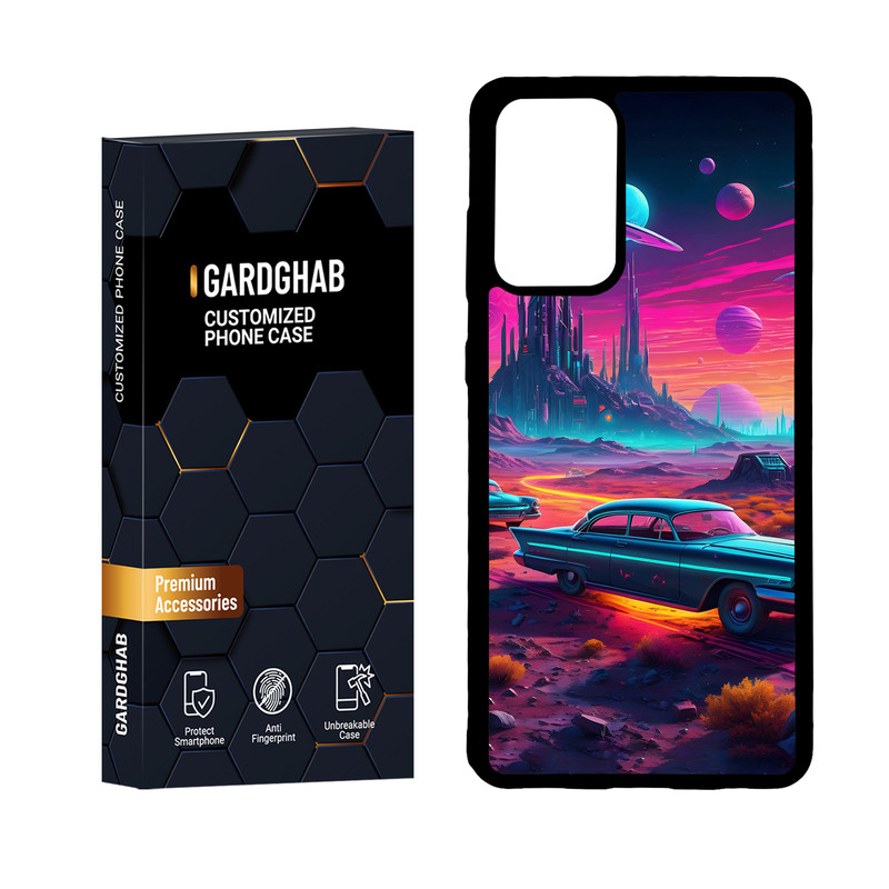 کاور گارد قاب مدل دور ژله ای هنری مناسب برای گوشی موبایل سامسونگ Galaxy A72