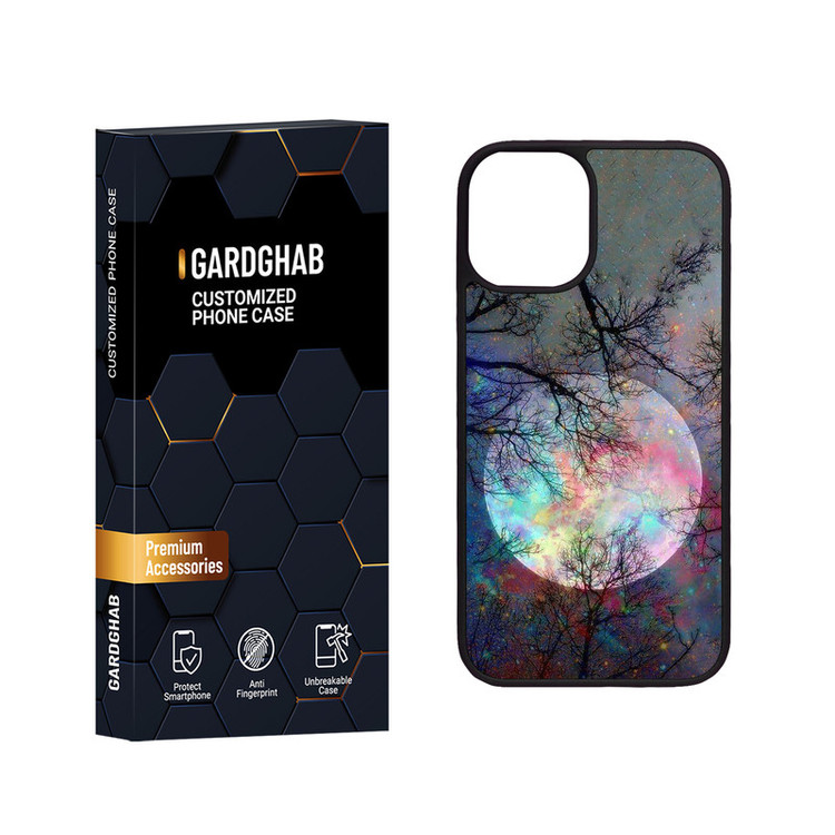 کاور گارد قاب مدل دور ژله ای منظره و طبیعت مناسب برای گوشی موبایل اپل iPhone 12 Mini