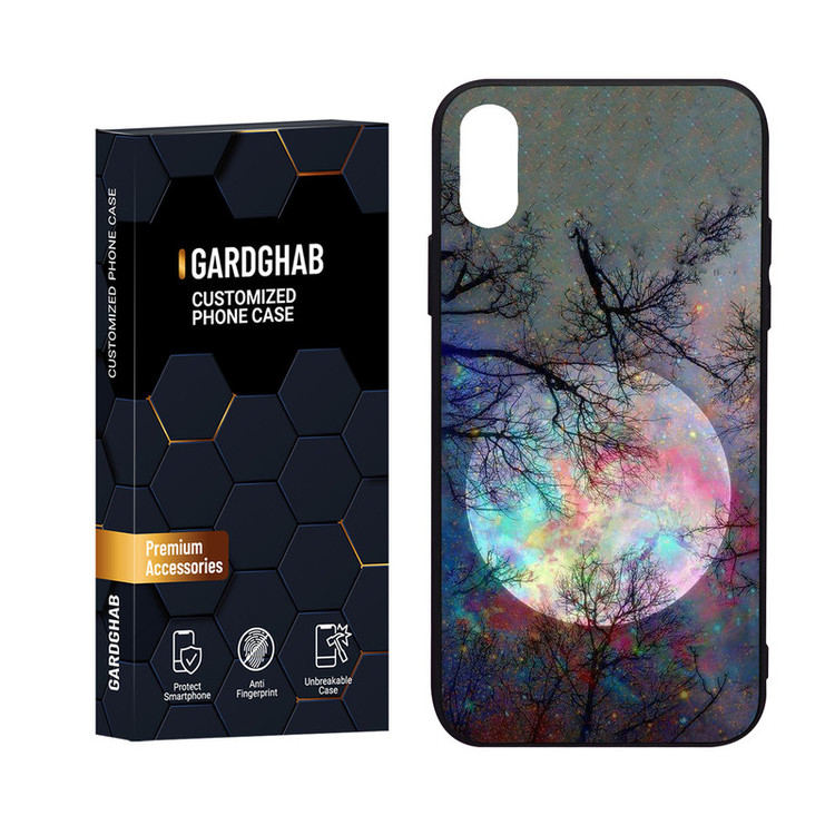 کاور گارد قاب مدل طبیعت مناسب برای گوشی موبایل اپل iPhone X/Xs