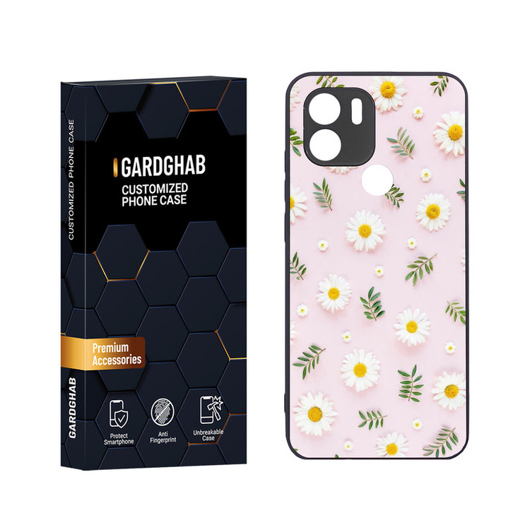 کاور گارد قاب مدل دور ژله ای برگ مناسب برای گوشی موبایل شیائومی Redmi A1 Plus / A2 Plus / Poco C50 / Poco C51