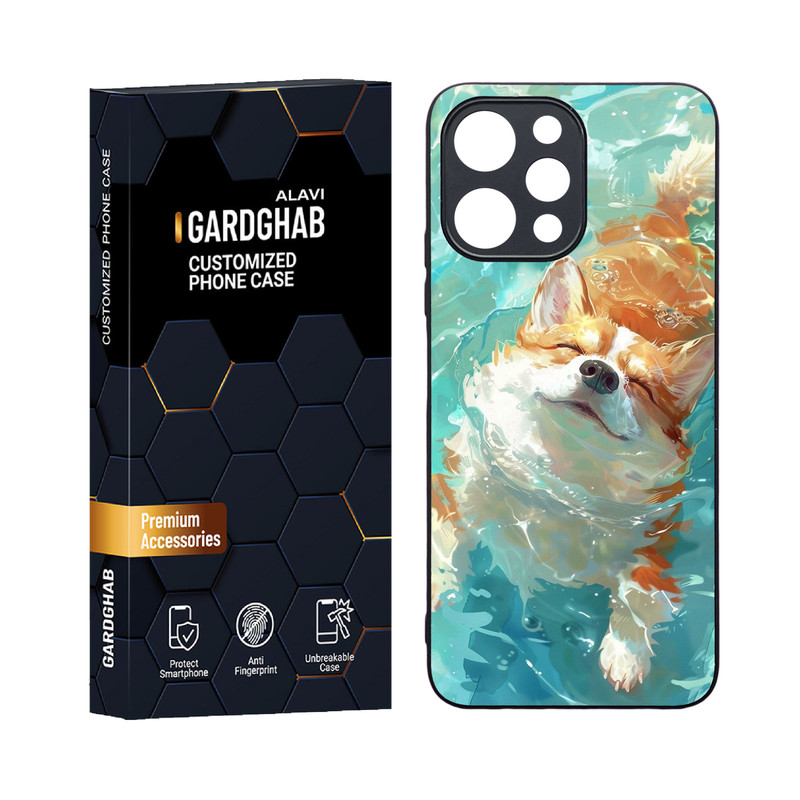 کاور گارد قاب علوی مدل دورژله ای حیوانات مناسب برای گوشی موبایل شیائومی Redmi 12 4G / 12 5G