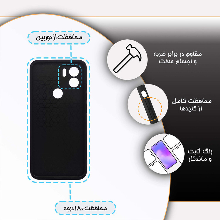 کاور گارد قاب مدل دخترانه مناسب برای گوشی موبایل شیائومی Redemi A1 Plus/Poco C51