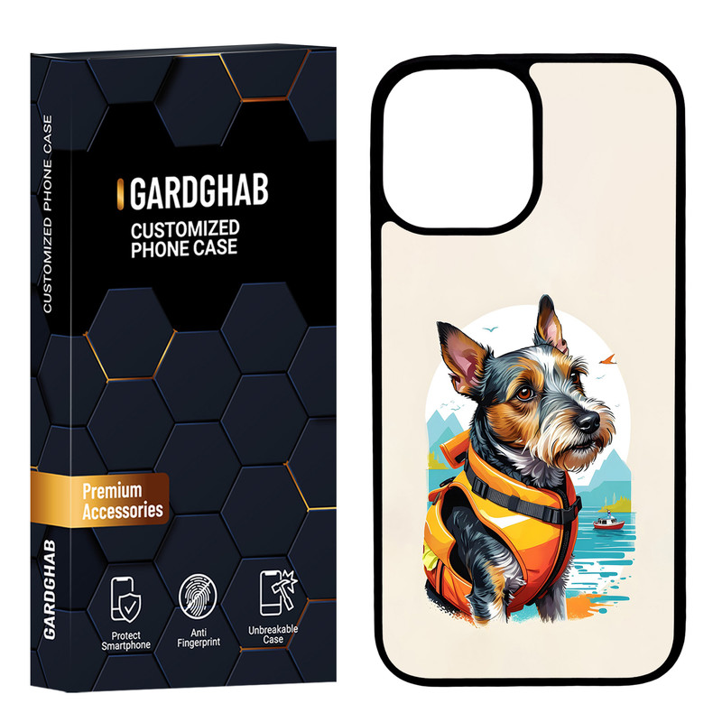 کاور گارد قاب مدل پشت گلس هنری مناسب برای گوشی موبایل اپل iPhone 12 Pro Max