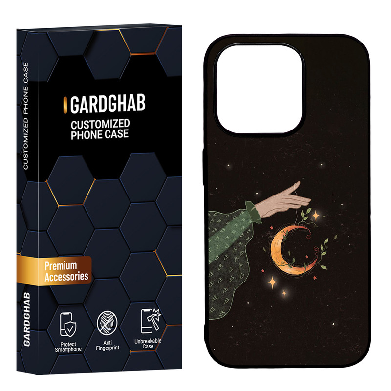 کاور گارد قاب مدل دور ژله ای پشت گلس طبیعت مناسب برای گوشی موبایل اپل iPhone15 pro
