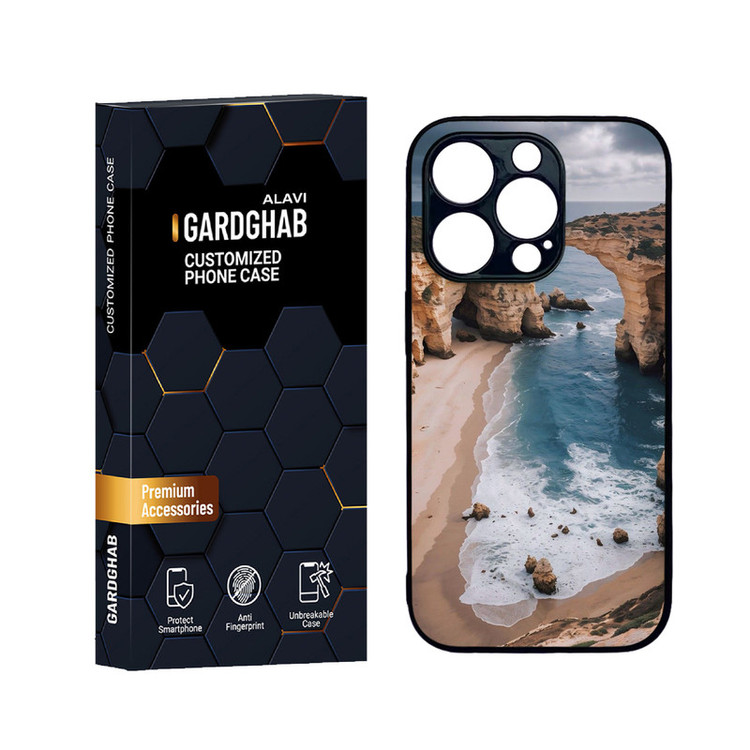 کاور گارد قاب علوی مدل دورژله ای منظره و طبیعت مناسب برای گوشی موبایل اپل iPhone 14 Pro Max