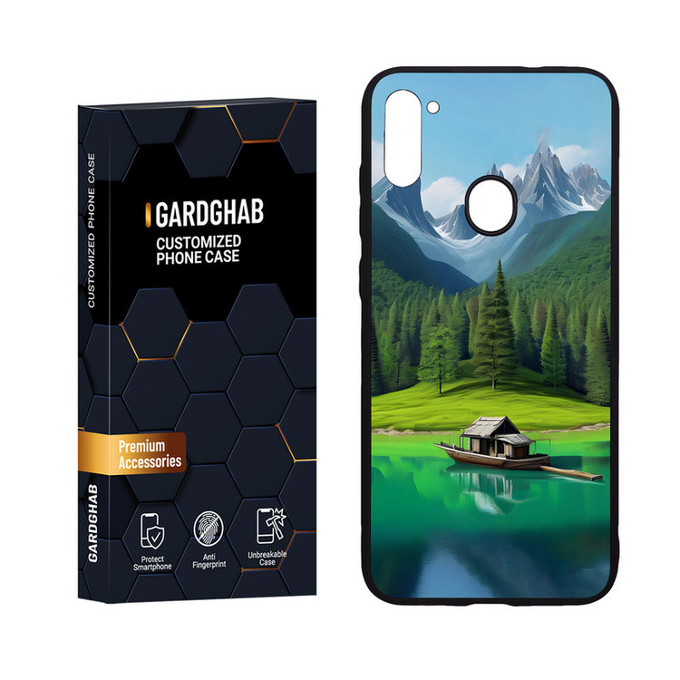کاور گارد قاب مدل پشت گلس هنری مناسب برای گوشی موبایل سامسونگ Galaxy A11 / M11