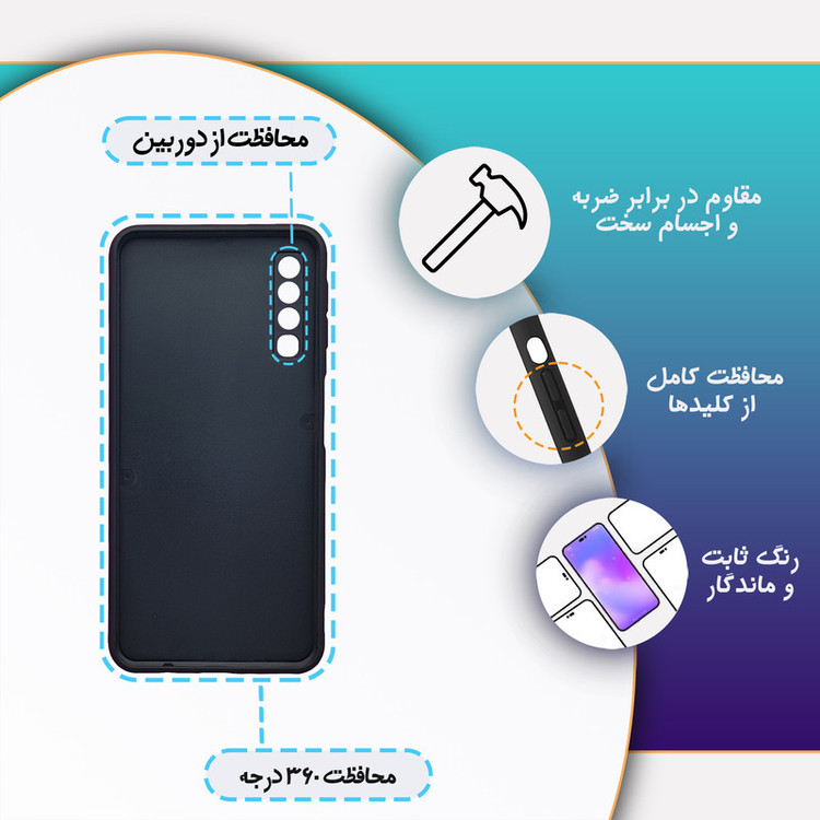 کاور گارد قاب علوی مدل ML مناسب برای گوشی موبایل سامسونگ Galaxy A7 2018