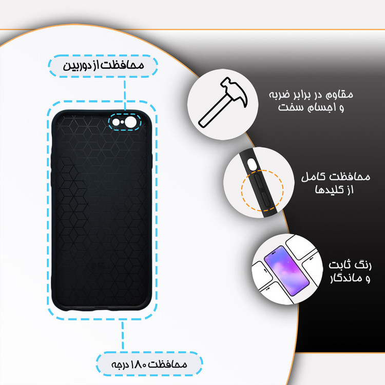 کاور گارد قاب مدل ساده مناسب برای گوشی موبایل اپل iPhone 6 / 6S