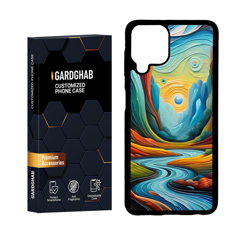 کاور گارد قاب مدل دورژله ای هنری مناسب برای گوشی موبایل سامسونگ Galaxy A22 4G