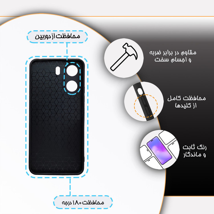 کاور گارد قاب مدل پسرانه مناسب برای گوشی موبایل شیائومی Redmi 13C 4G / Poco C65