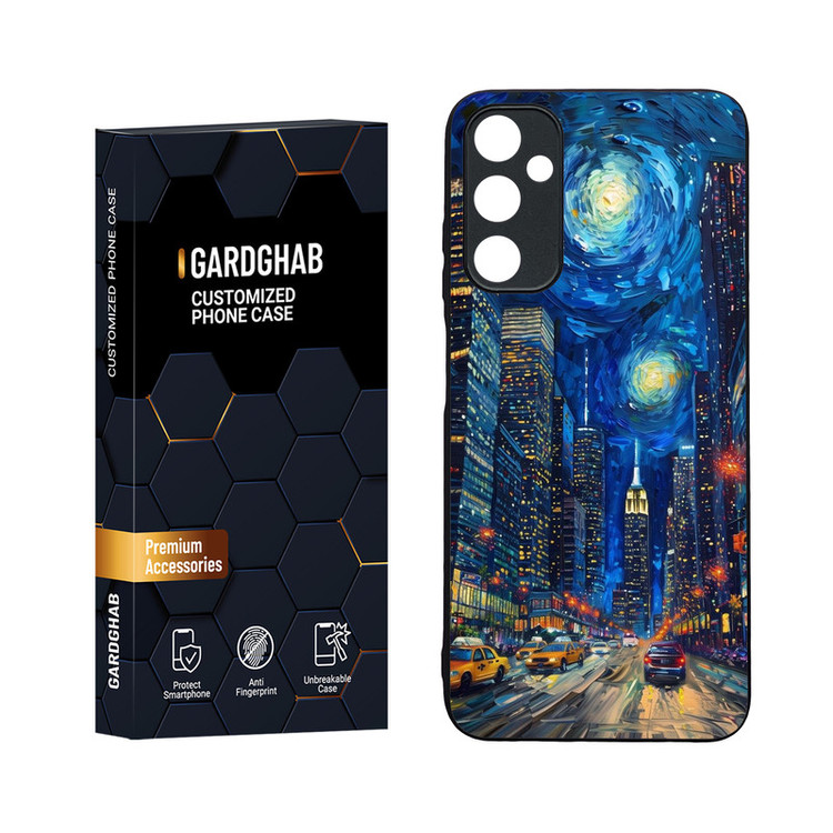 کاور گارد قاب مدل دورژله ای پشت گلس هنری مناسب برای گوشی موبایل سامسونگ Galaxy A05s