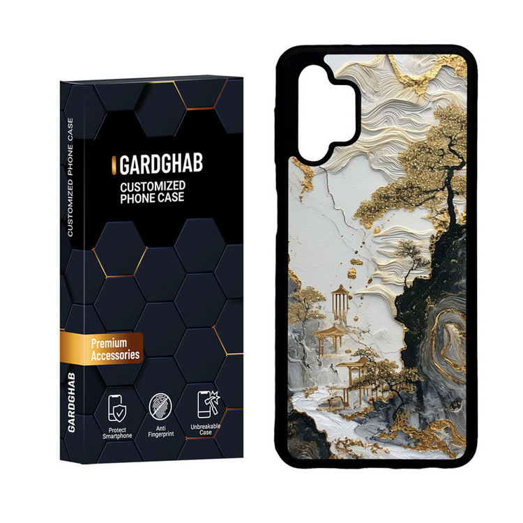 کاور گارد قاب مدل دور ژله ای هنری مناسب برای گوشی موبایل سامسونگ Galaxy A32 5G / M32 5G