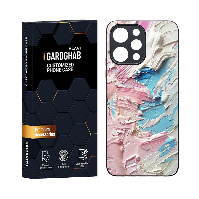 کاور گارد قاب علوی مدل دورژله ای هنری مناسب برای گوشی موبایل شیائومی Redmi 12 4G / 12 5G