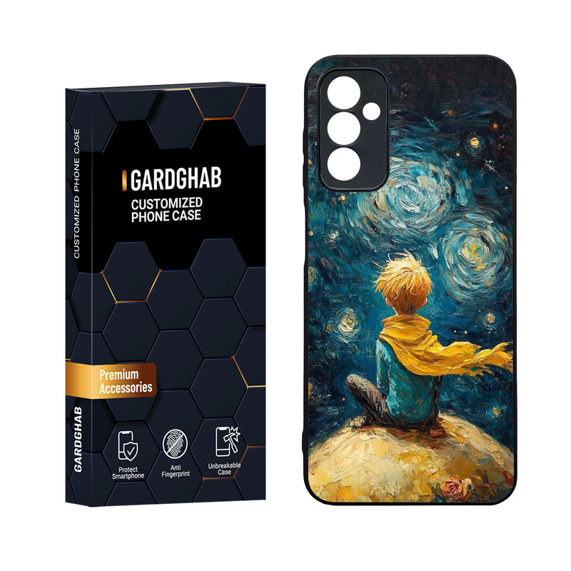 کاور گارد قاب مدل دورژله ای پشت گلس هنری مناسب برای گوشی موبایل سامسونگ Galaxy M13 4G