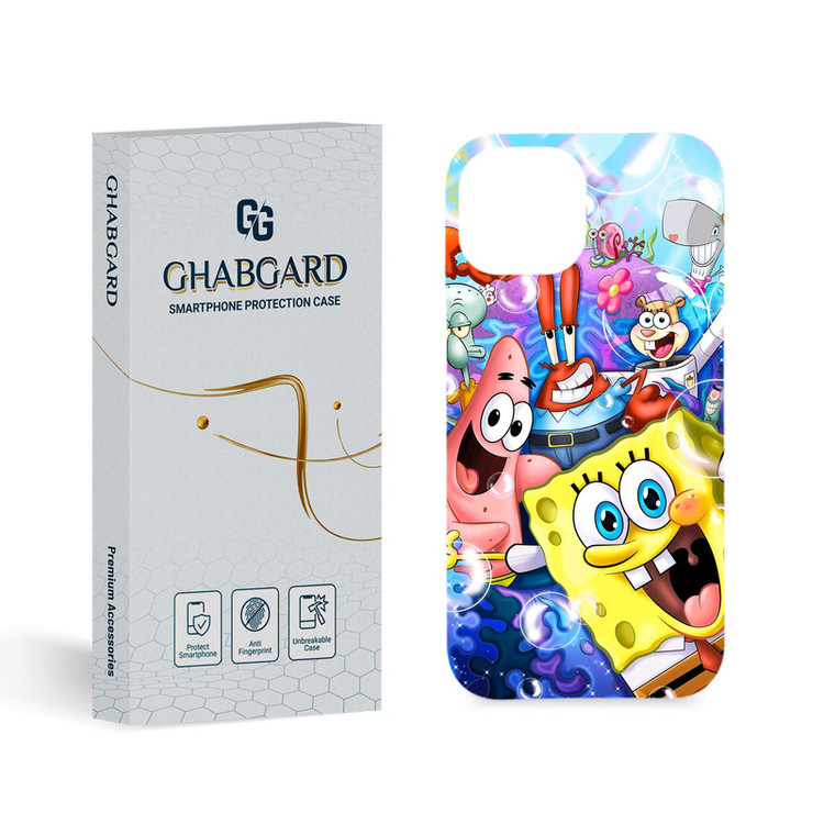 کاور قاب گارد مدل باب اسفنجی مناسب برای گوشی موبایل اپل iPhone 15