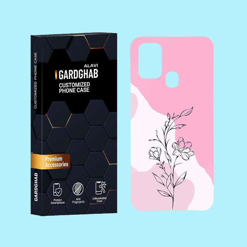 کاور گارد قاب علوی مدل گل مناسب برای گوشی موبایل سامسونگ Galaxy M31