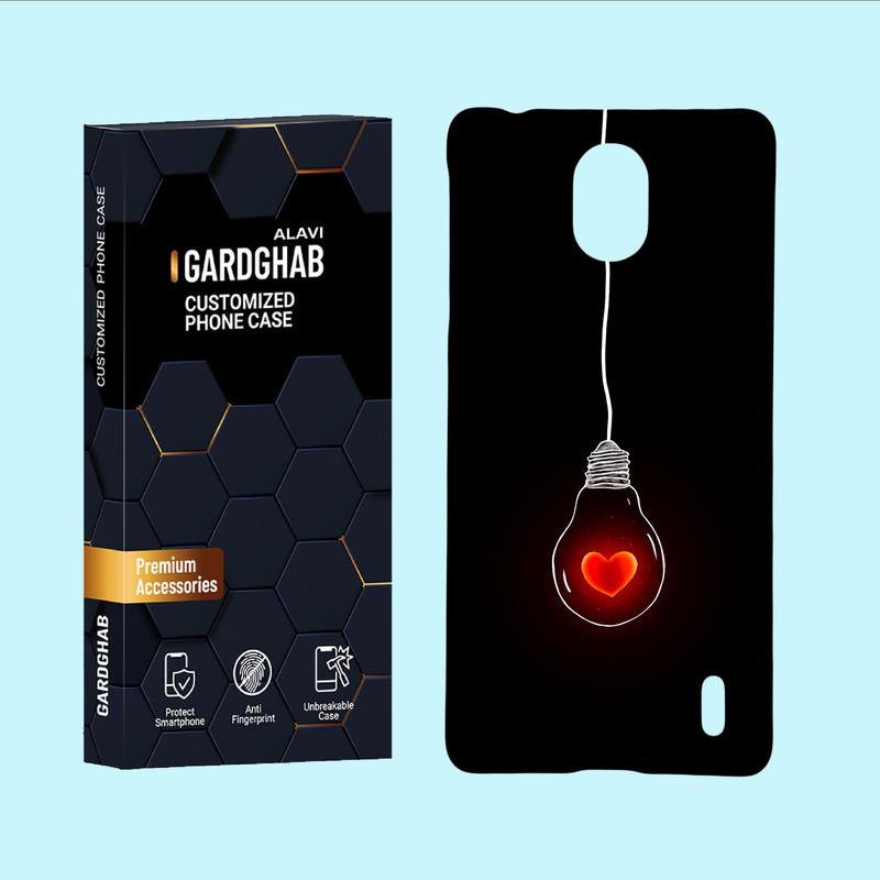 کاور گارد قاب علوی مدل عاشقانه مناسب برای گوشی موبایل نوکیا 1Plus