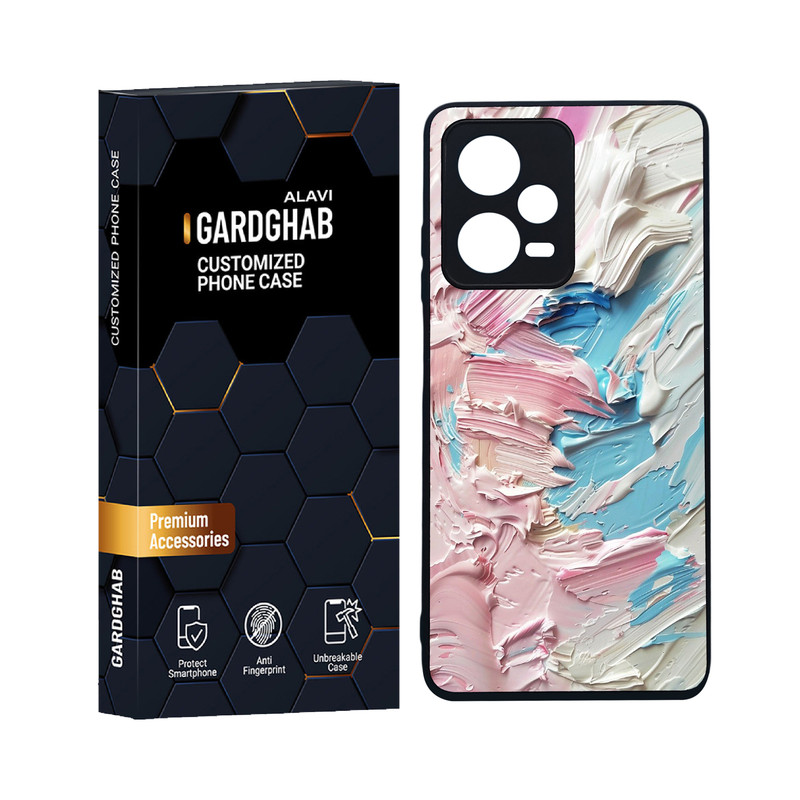کاور گارد قاب علوی مدل دورژله ای هنری مناسب برای گوشی موبایل شیائومی Redmi Note 12 Pro 5G