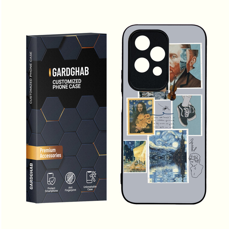 کاور گارد قاب مدل دورژله ای هنری مناسب برای گوشی موبایل آنر 200Lite 5G