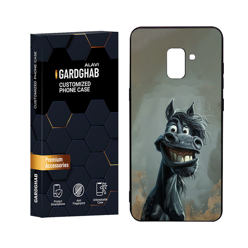 کاور گارد قاب علوی مدل Glass مناسب برای گوشی موبایل سامسونگ Galaxy A8 Plus