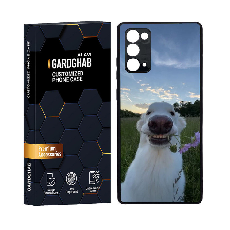 کاور گارد قاب علوی مدل دور ژله ای پشت گلس حیوانات مناسب برای گوشی موبایل سامسونگ Galaxy Note 20