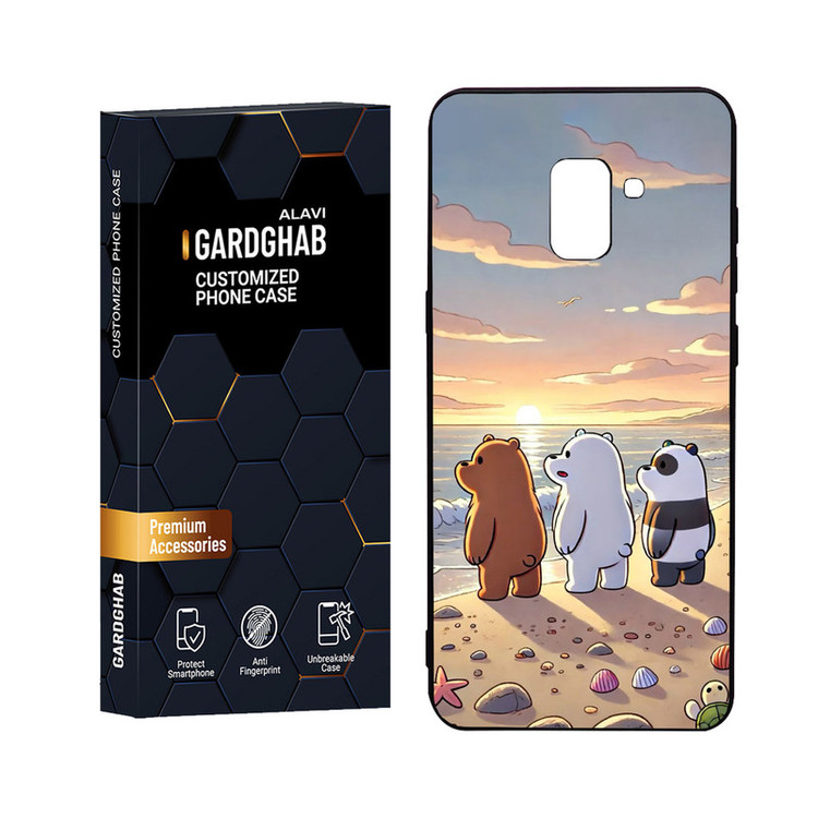 کاور گارد قاب علوی مدل Glass مناسب برای گوشی موبایل سامسونگ Galaxy A8 Plus