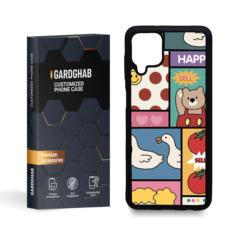 کاور گارد قاب مدل دخترانه مناسب برای گوشی موبایل سامسونگ galaxy A12