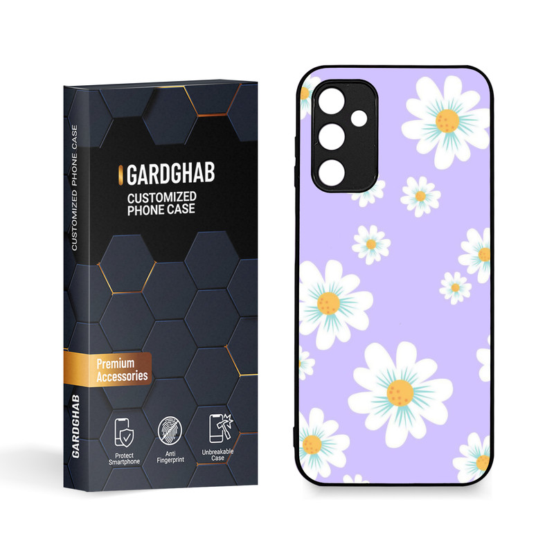 کاور گارد قاب طرح گل مناسب برای گوشی موبایل سامسونگ Galaxy A14