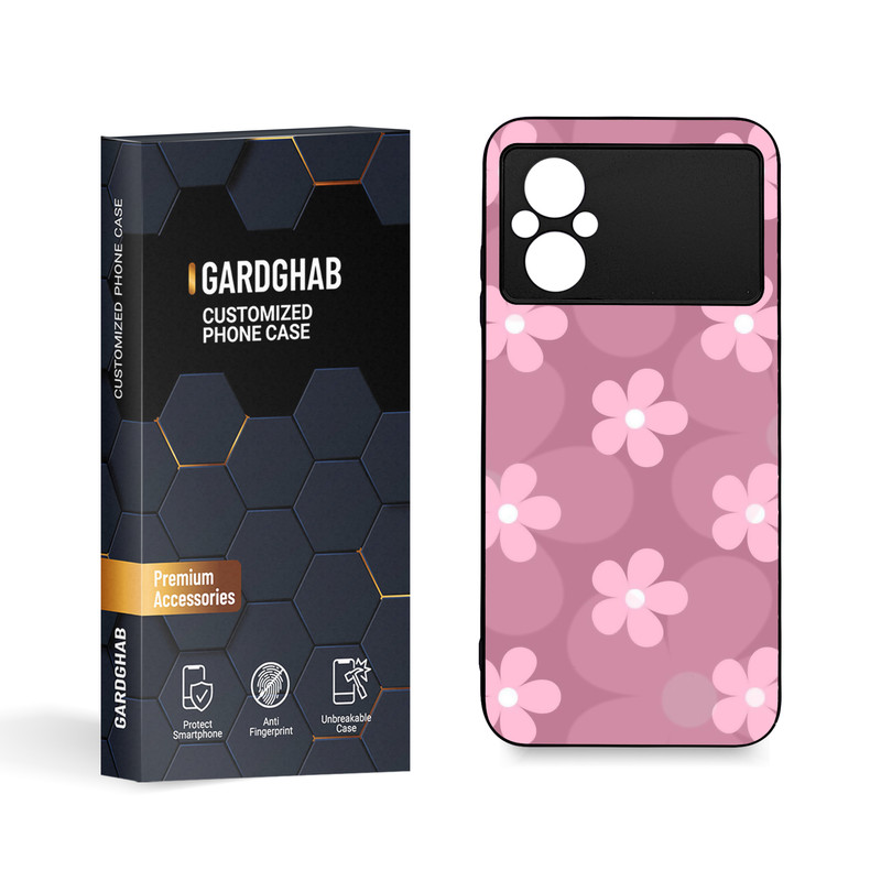 کاور گارد قاب مدل گل مناسب برای گوشی موبایل شیائومی Poco M4 5G / M5 4G