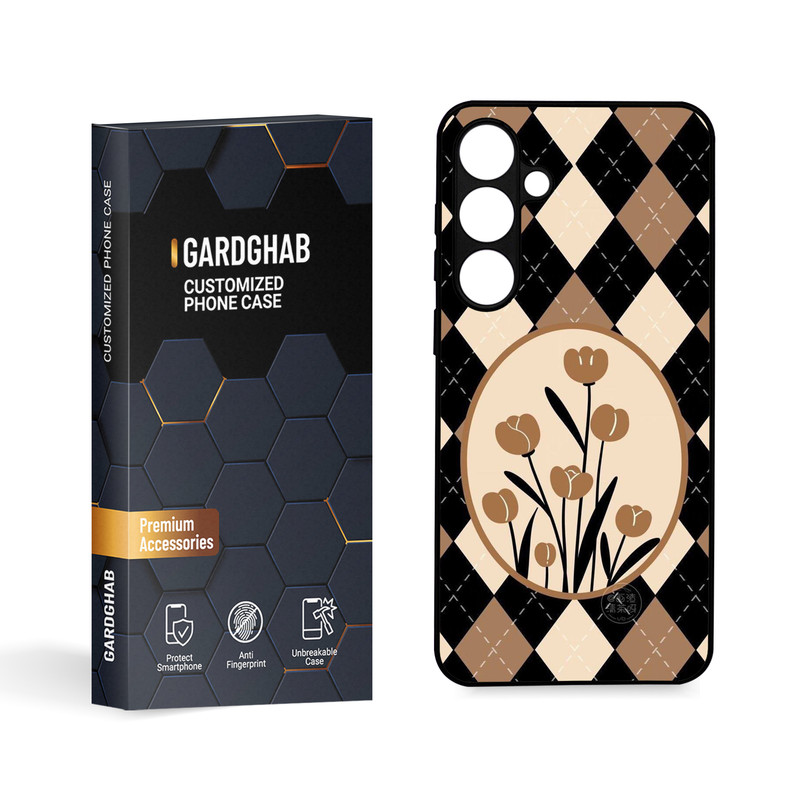 کاور گارد قاب مدل گل مناسب برای گوشی موبایل سامسونگ Galaxy S24 Plus
