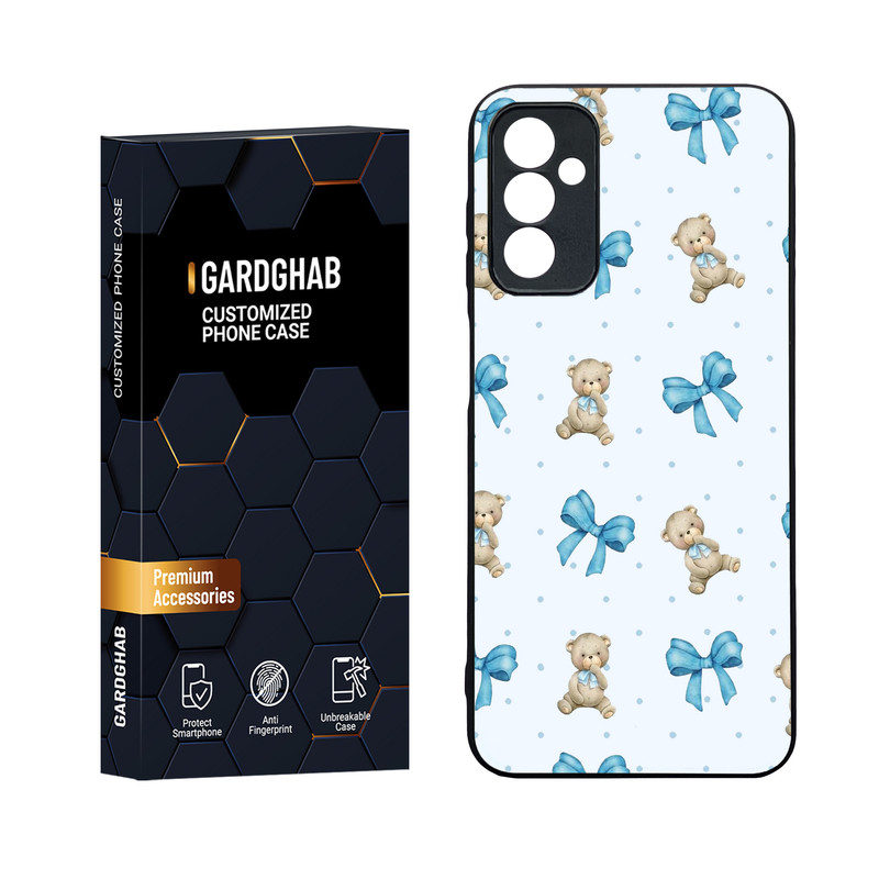 کاور گارد قاب مدل دورژله ای پشت گلس فانتزی مناسب برای گوشی موبایل سامسونگ Galaxy M13 4G