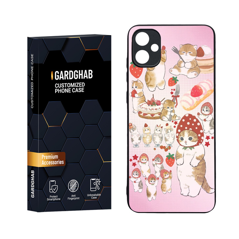 کاور گارد قاب مدل دورژله ای پشت گلس فانتزی مناسب برای گوشی موبایل سامسونگ Galaxy A05