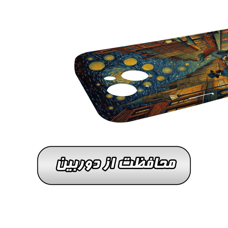 کاور گاردقاب مدل هنری مناسب برای گوشی موبایل اپل iPhone15 plus