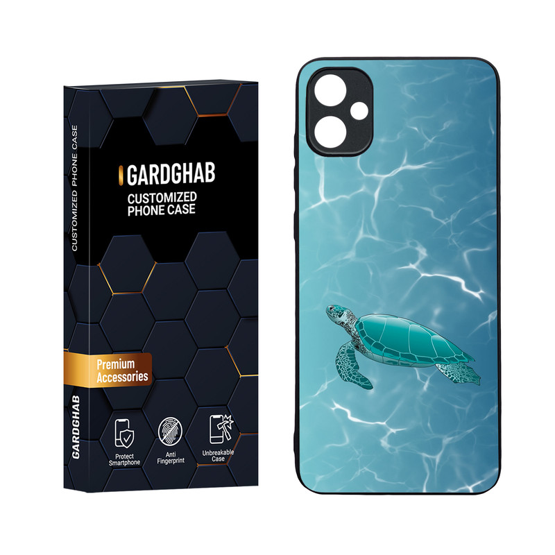 کاور گارد قاب مدل دورژله ای پشت گلس طبیعت مناسب برای گوشی موبایل سامسونگ Galaxy A05