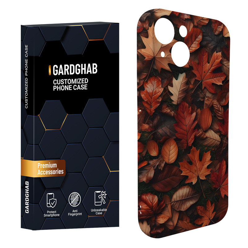 کاور گاردقاب مدل برگ مناسب برای گوشی موبایل اپل iPhone15