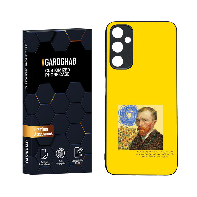 کاور گارد قاب مدل دورژله ای پشت گلس هنری مناسب برای گوشی موبایل سامسونگ Galaxy A05s