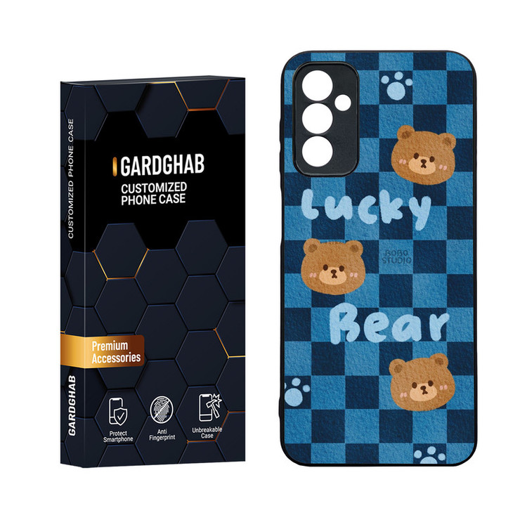 کاور گارد قاب مدل دورژله ای پشت گلس فانتزی مناسب برای گوشی موبایل سامسونگ Galaxy M13 4G