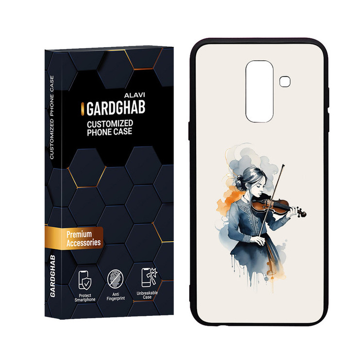 کاور گارد قاب علوی مدل Glass مناسب برای گوشی موبایل سامسونگ Galaxy A6 Plus