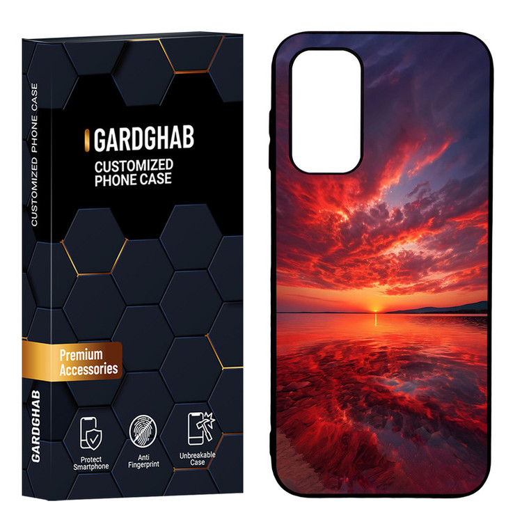 کاور گارد قاب مدل دور ژله ای منظره و طبیعت مناسب برای گوشی موبایل سامسونگ Galaxy A14